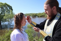 Таинство Крещения в Амуре состоялось во время похода православной молодёжи