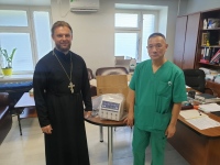 Священник Хабаровской епархии посетил военный клинический госпиталь