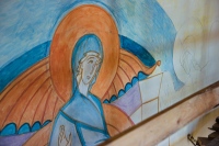 Московские иконописцы приступили к росписи алтаря Спасо-Преображенского храма