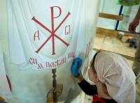 Продолжаются работы по росписи стен Спасо-Преображенского кафедрального собора