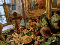 Митрополит Артемий принял участие в Божественной литургии в день памяти преподобного Сергия Радонежского в Троице-Сергиевой лавре
