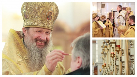 Главы двух митрополий совершили воскресное богослужение в кафедральном соборе Хабаровска