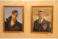 В Хабаровской семинарии действует выставка портретов героев-хабаровчан погибших за Родину