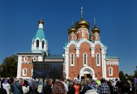 Предстоятель Русской Церкви совершил молебен в кафедральном соборе г. Комсомольска-на-Амуре