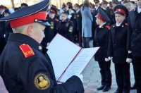 Священнослужитель освятил погоны юных кадет