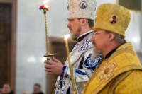 Правящий архиерей возглавил Всенощное бдение в кафедральном соборе