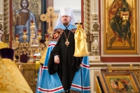 Глава Приамурской митрополии совершил Всенощное бдение в кафедральном соборе Хабаровска