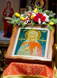 День памяти новомученицы Екатерины Петроградской прошел в мужском монастыре
