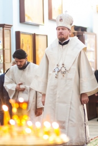 Митрополит Владимир совершил Божественную литургию в день памяти Собора Иоанна Крестителя