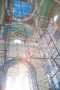Начались внутренние ремонтные работы  Спасо-Преображенского кафедрального собора