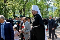 Правящий архиерей принял участие в митинге, посвященном празднованию 99-й годовщины пограничных войск России
