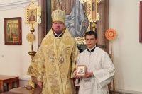 В Неделю 13-ю по Пятидесятнице митрополит Владимир совершил Божественную литургию и диаконскую хиротонию