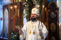 Епископ Николаевский Аристарх совершил Божественную литургию в храме святого благоверного князя Даниила Московского