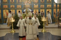 Епископ Николаевский Аристарх совершил Божественную литургию  в храме Покрова Пресвятой Богородицы