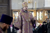 В канун Недели 2-й Великого поста, святителя Григория Паламы, митрополит Владимир совершил всенощное бдение