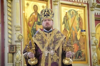 В Неделю 2-ю Великого поста, святителя Григория Паламы, митрополит Владимир совершил Божественную литургию