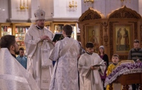 Митрополит Владимир совершил Таинство Елеосвящения над участниками православного молодежного движения