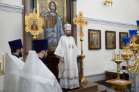 В Великую Субботу и праздник Благовещения Пресвятой Богородицы митрополит Владимир совершил Божественную литургию