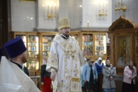 В канун праздника Вознесения Господня митрополит Владимир совершил всенощное бдение в Спасо-Преображенском кафедральном соборе