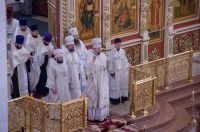 Сонм архиереев Приамурской митрополии совершил всенощное бдение в Спасо-Преображенском кафедральном соборе