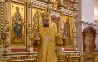 В канун Недели 22-ой по Пятидесятнице митрополит Владимир совершил всенощное бдение в Спасо-Преображенском кафедральном соборе