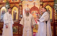 В праздник Собора Пресвятой Богородицы, митрополит Артемий совершил Божественную литургию в Христорождественском соборе
