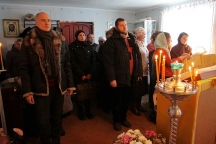 Праздник в честь перенесения иконы с мощами св. Иоанна Шанхайского. с.Виноградовка 22 декабря 2012 год
