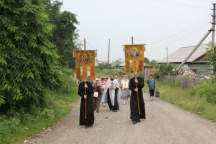 Миссионерская поездка в п. Малышево, 8 июля 2011 год.