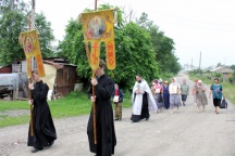 Миссионерская поездка в п. Малышево, 8 июля 2011 год.