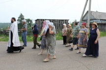 Миссионерская поездка в п. Малышево, 8 июля 2011 год.