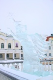 Создание ледовой композиции у Спасо-Преображенского собора: день третий. 23 декабря 2011 г.