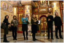 Экскурсия студентов Хабаровского института культуры в Хабаровской духовной семинарии ( 17 декабря 2008 года )