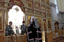 Литургия Преждеосвященных Даров в Спасо-Преображенском соборе 12 апреля 2017 г.