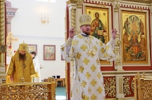 Божественная литургия и хиротония в иереи Михаила Привалова в Спасо-Преображенском кафедральном соборе 9 июля 2017 г.
