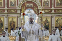 Божественная литургия в Спасо-Преображенском кафедральном соборе 20 мая 2018 г.