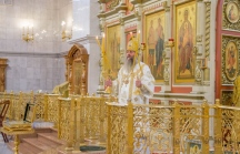 Божественная литургия в Спасо-Преображенском кафедральном соборе 11 август 2019 г.