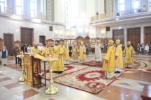 Владыка Артемий возглавил Богослужение в главном соборе края в сослужении архиереев Русской Православной Церкви 4 сентября 2022 года