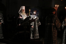 Великое повечерие с чтением Покаянного канона преподобного Андрея Критского в Спасо-Преображенском соборе 23 февраля 2026 г.