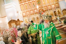 Всенощное бдение в канун Недели вайи в Спасо-Преображенском кафедральном соборе 4 апреля 2026 г.